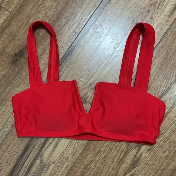 BNWOT aerie V Bandeau Bikini Top and I❤️ Bikini high waisted bottom both size S - Picture 3 of 4